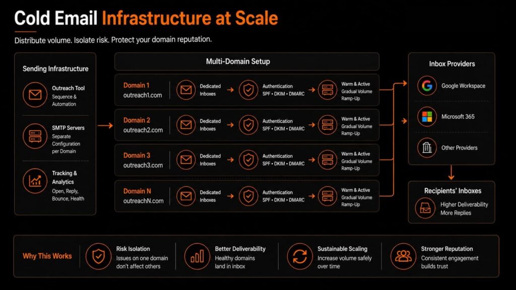 Cold Email Infrastructure Scaling with Inbox Rotation Strategies for Cold Outreach: multi-domain setup with SPF DKIM DMARC, Top Instantly Alternatives and Top LemList Alternatives supported